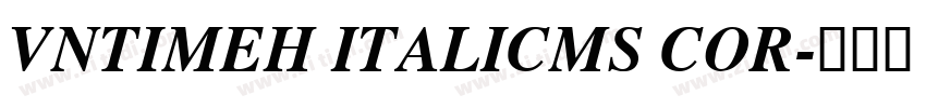 VNTimeH ItalicMS cor字体转换
